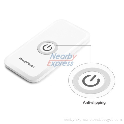 RAVPower Qi-Enabled Single-Position Wireless Charger With built-in 5000mAh Power Bank